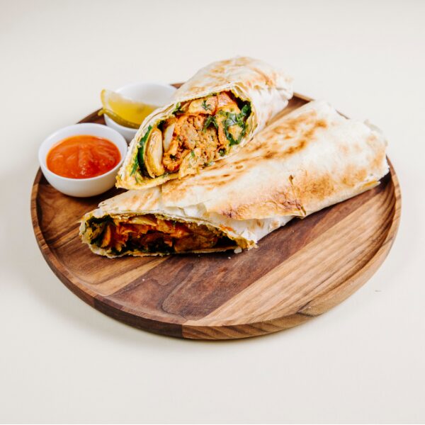 Grilled Chicken Wrap With Sauce