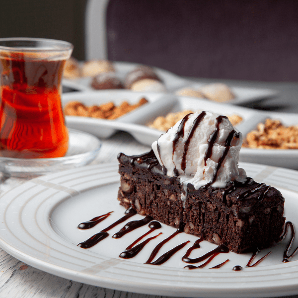 Brownie With Tea