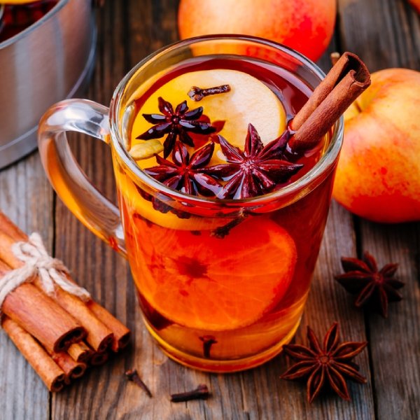 Warm Apple Cider with Spices