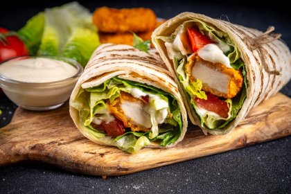 south asian street food wraps