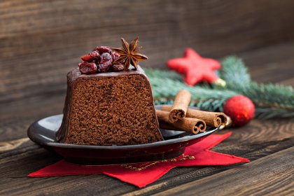 chocolate dessert for Christmas