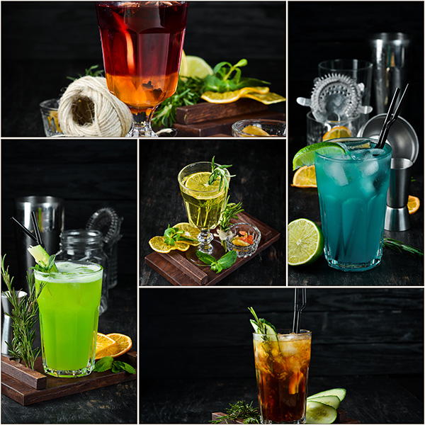 mojito mocktails collage