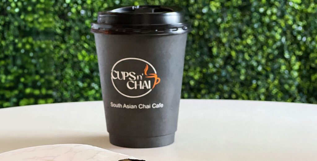 a cup of coffee placed on a table